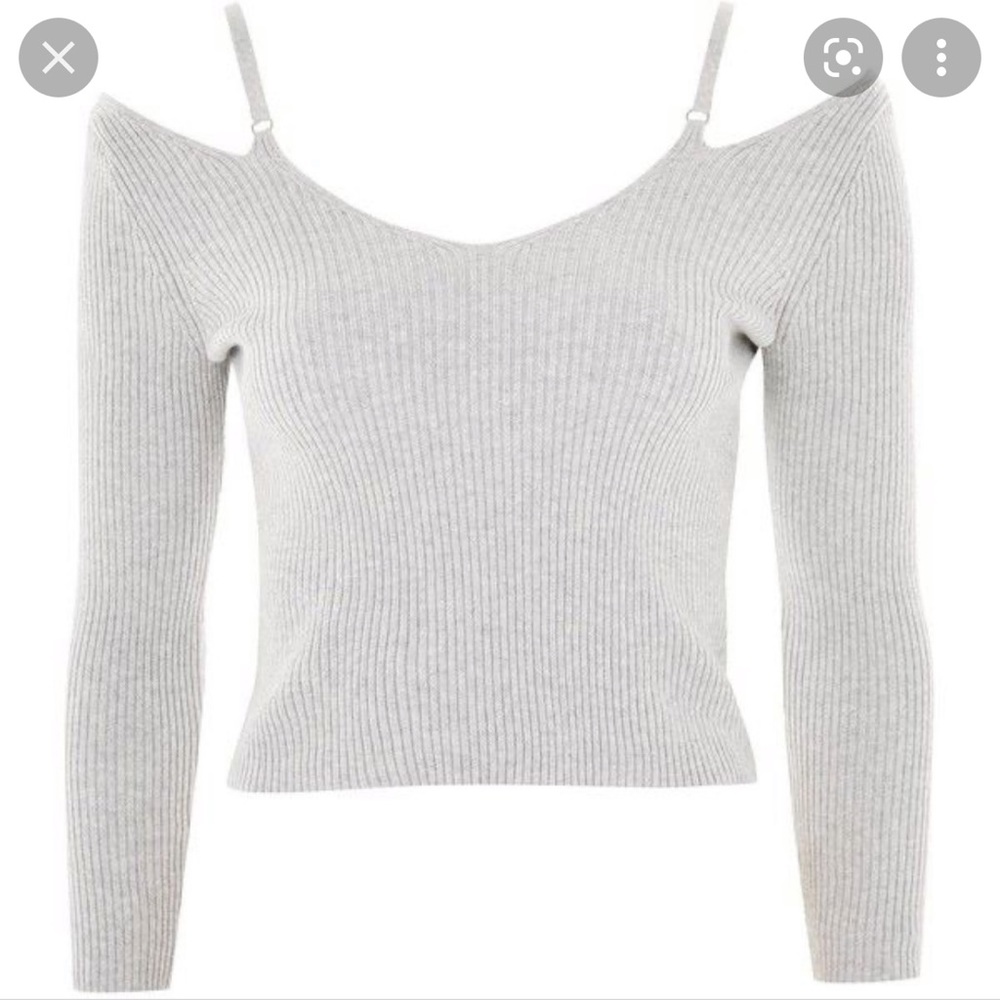 Topshop cropped long sleeve shirt!